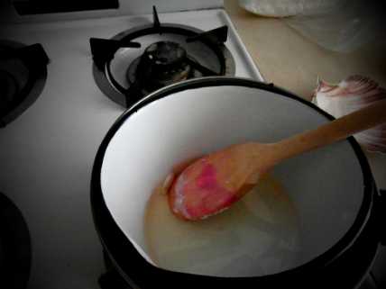 Sea shells tutorial melted wax