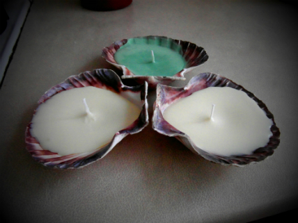Sea shells candle tutorial