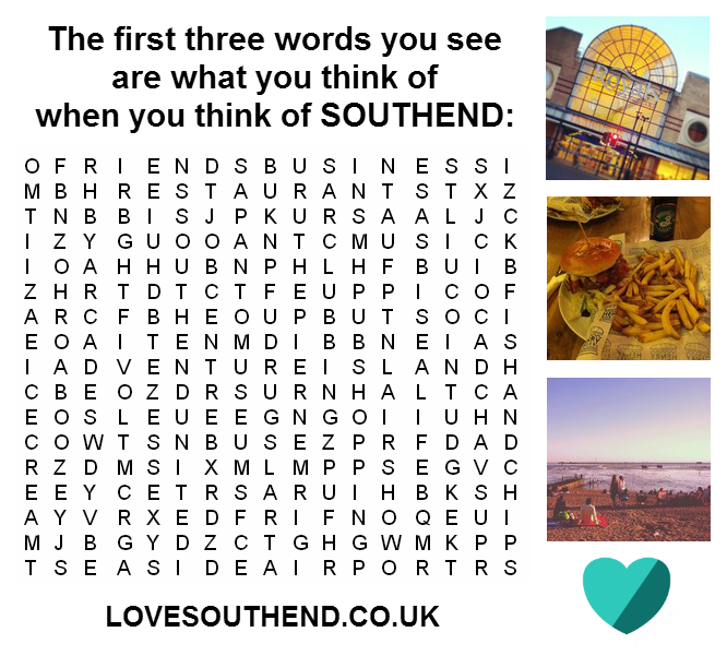 Southend Essex Wordsearch