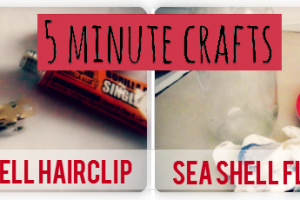 5 Minute Seashells Crafts
