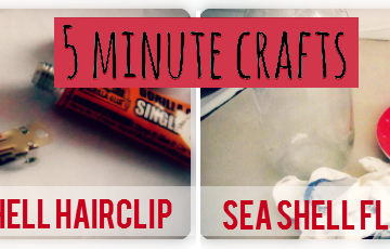 5 Minute Seashells Crafts