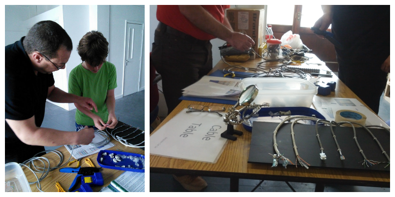 Cable Table and soldering at Raspberry Jam