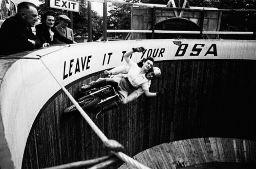 Southend Kursaal Wall of death 1949