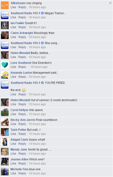 Southend Radio Facebook Story