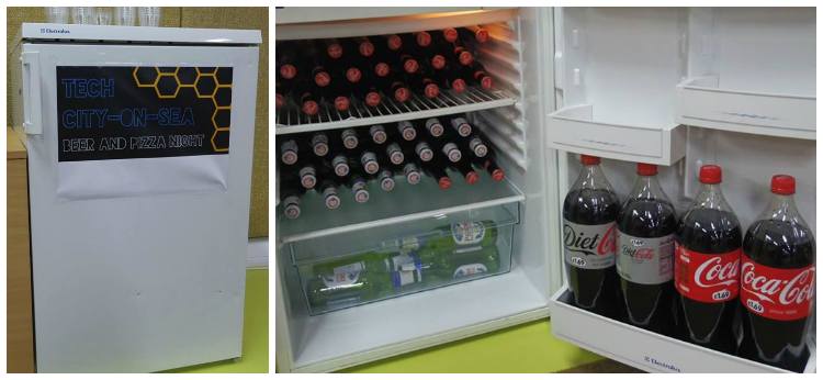 Tech City on Sea Beer and Pizza Night